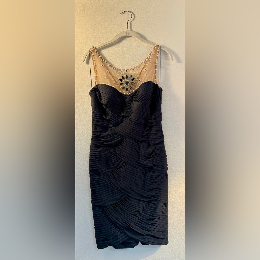 Elegant Navy Evening Dress